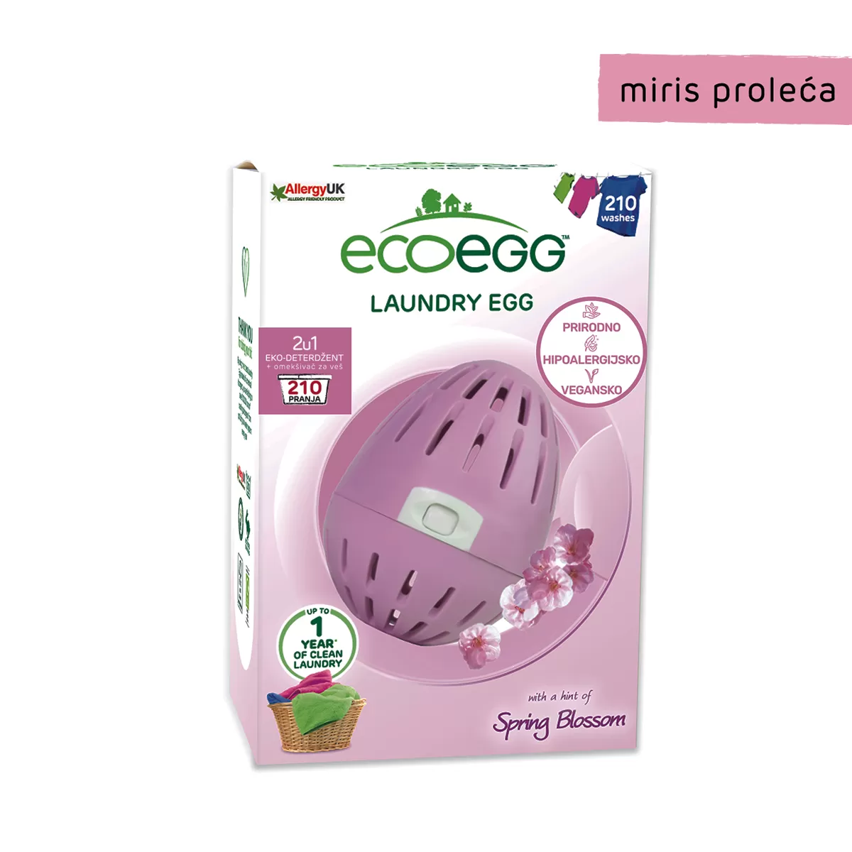 Eco Egg dopuna bez mirisa, 210 pranja 