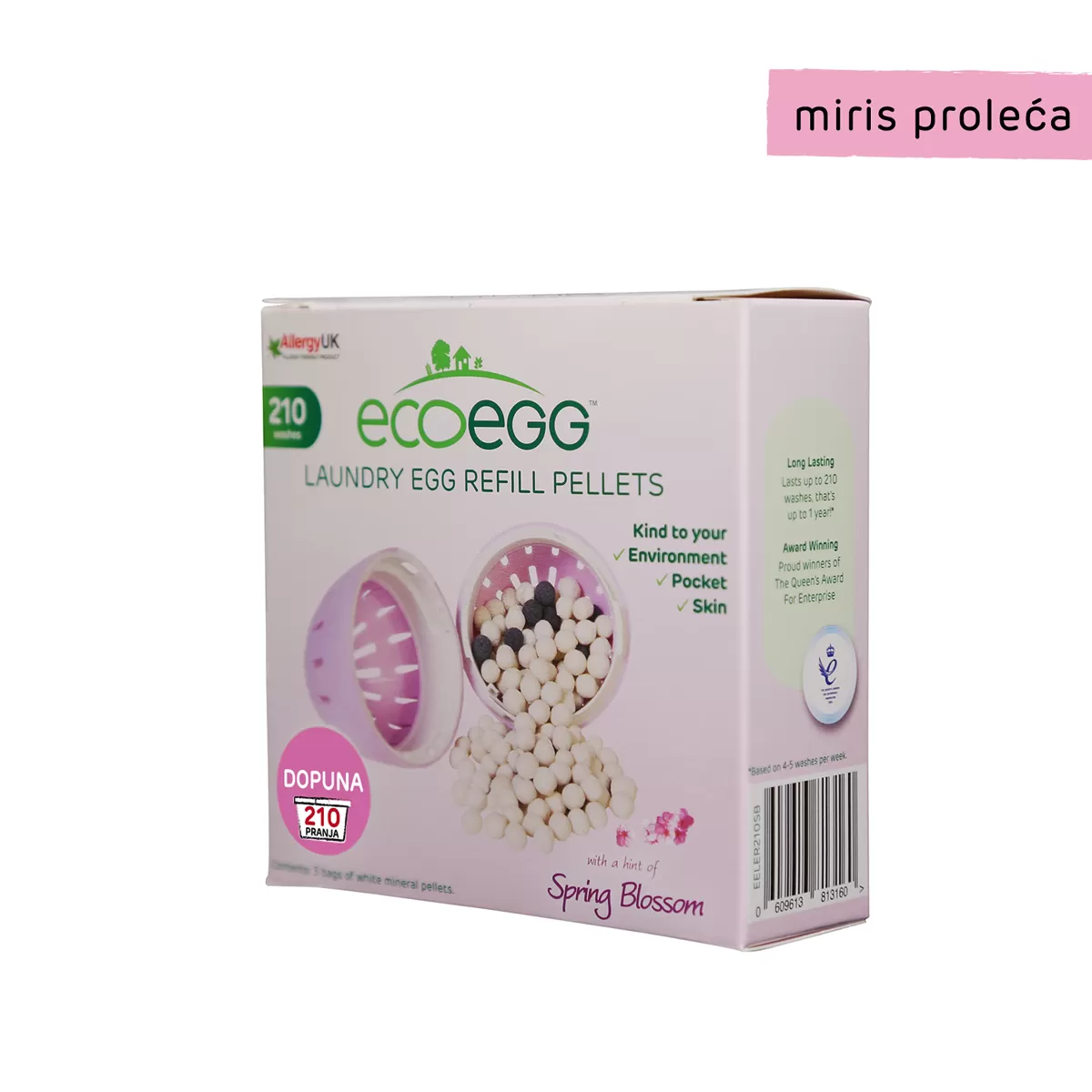 Eco Egg deterdžent za veš, miris proleća 210 pranja 