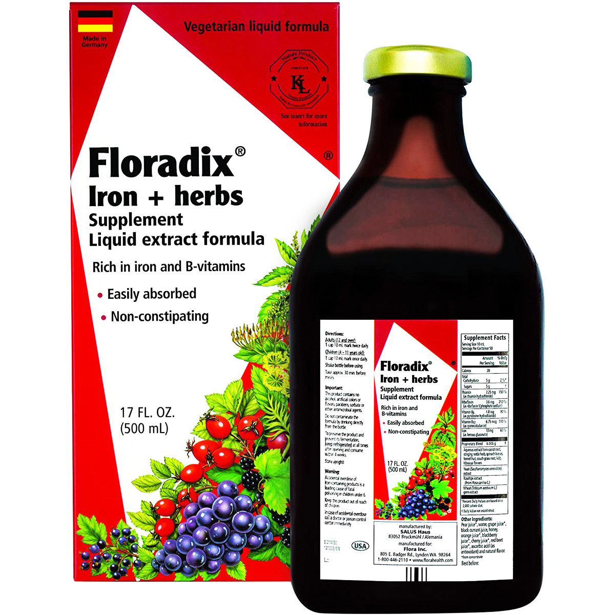 Floradix gvožđe i bilje tonik 250ml 
