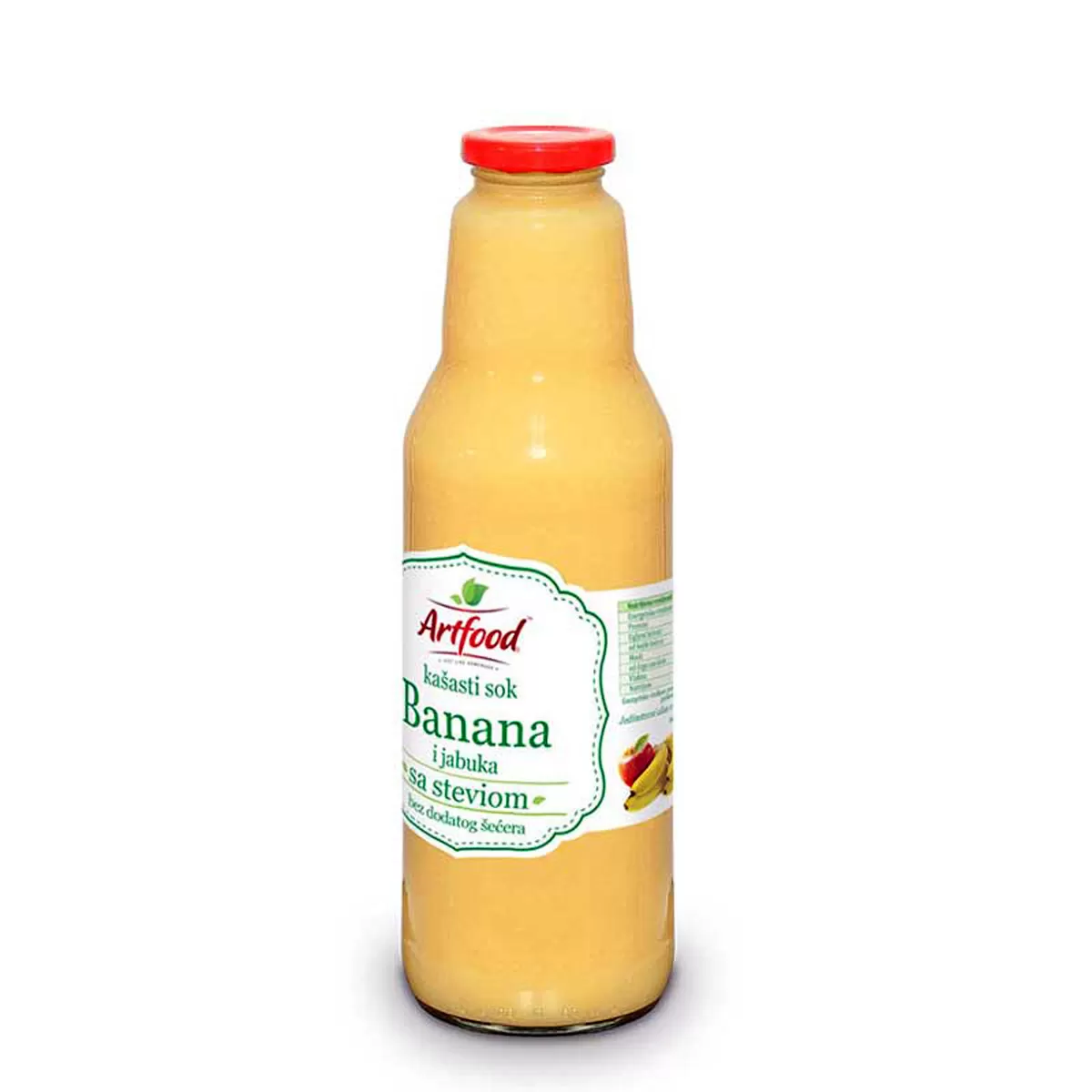 Voćni nektar od banane i jabuke sa steviom  750 ml 