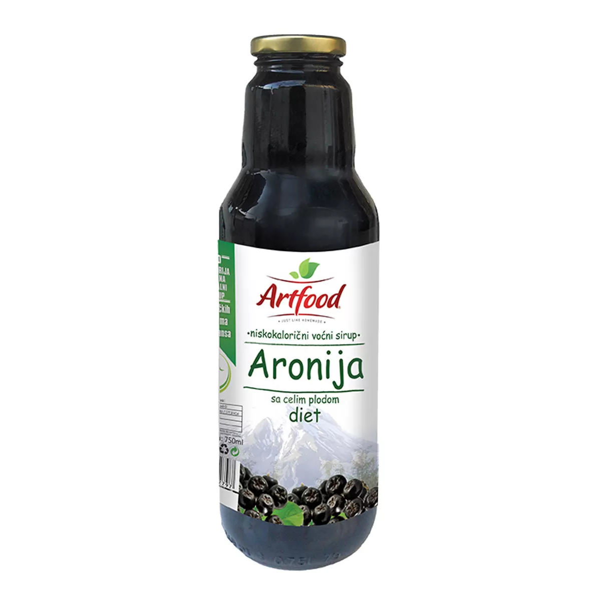 Voćni dijet sirup od aronije sa plodom 750 ml 