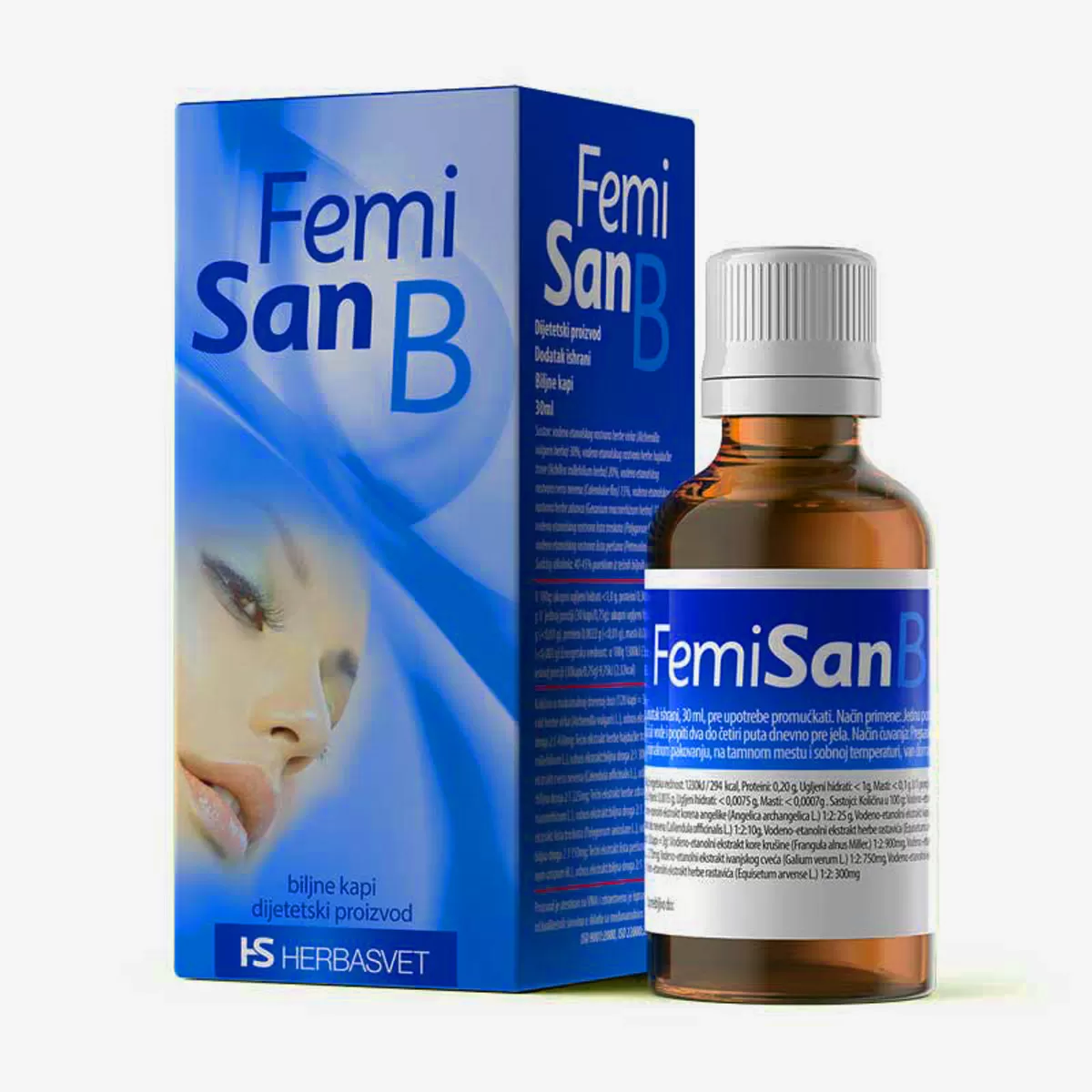 Femisan B kapi, 30 ml 