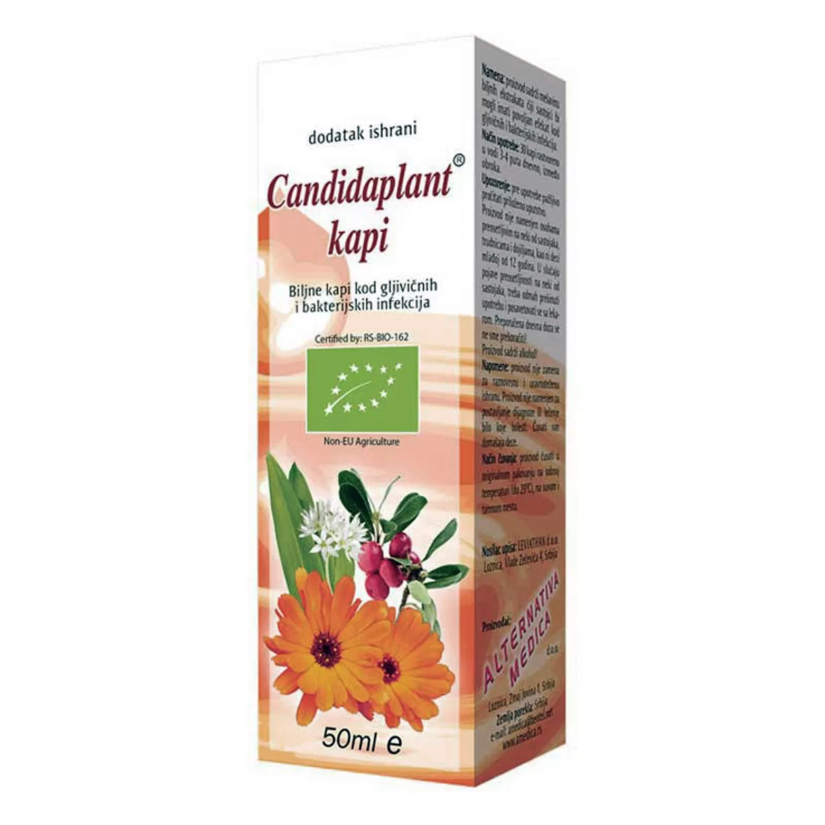 Organske Candidaplant kapi, 50 ml 