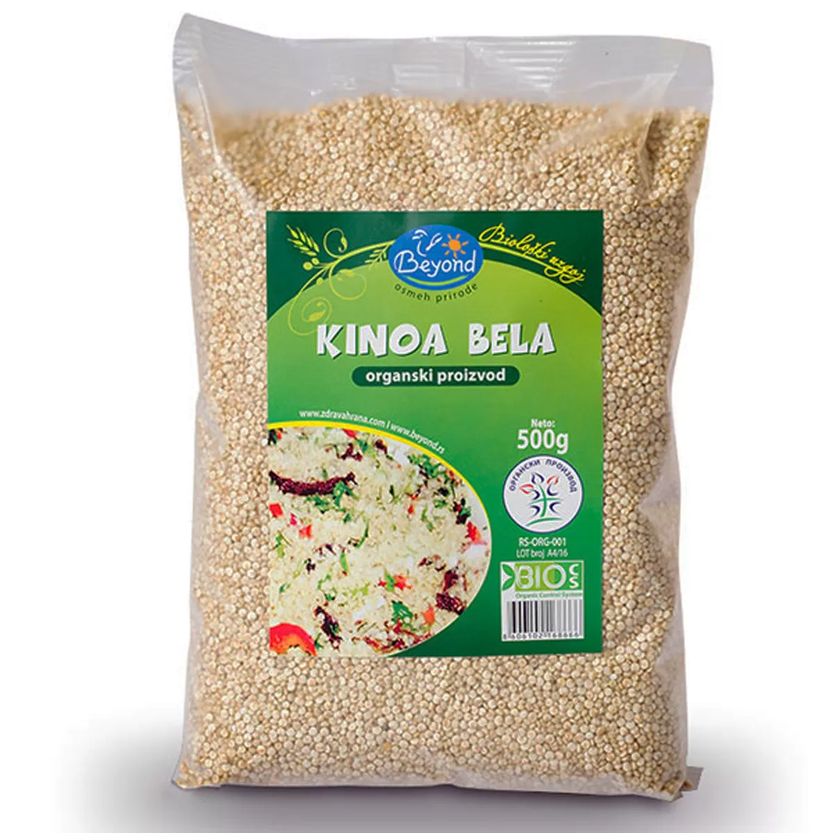 Organska bela kinoa, 500g 