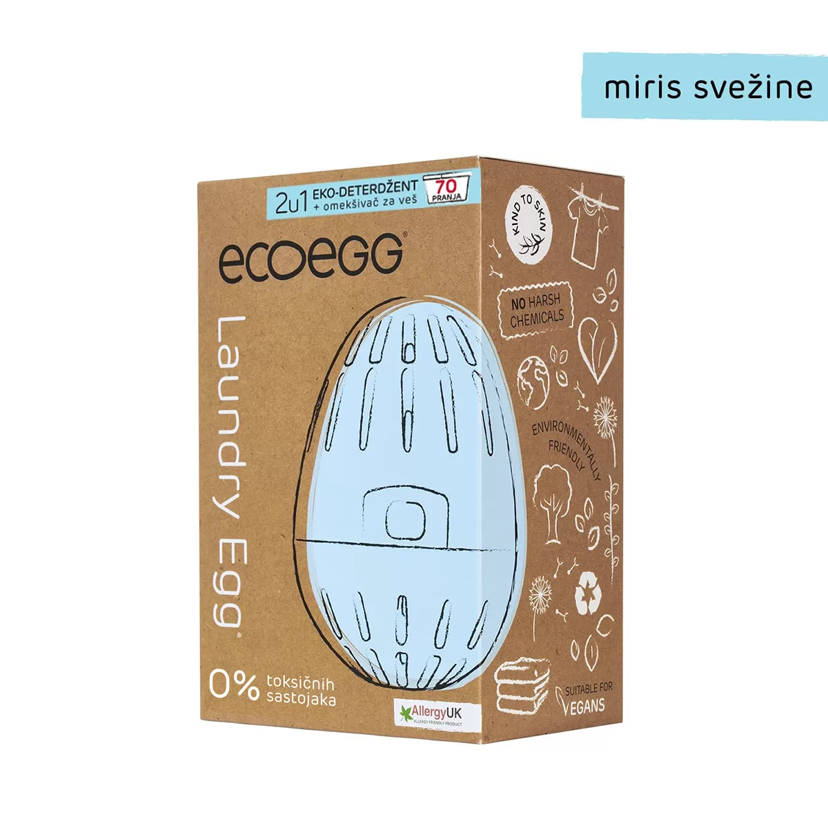 Eco Egg deterdžent za veš, miris svežine 70 pranja 