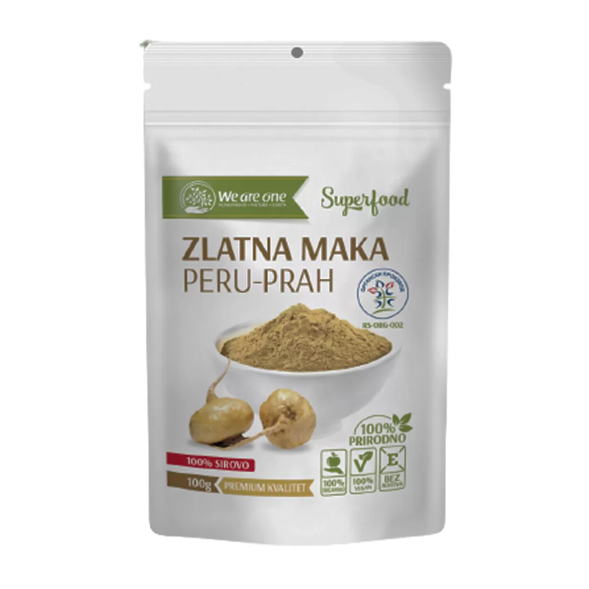 Organska zlatna maka u prahu, 100g 