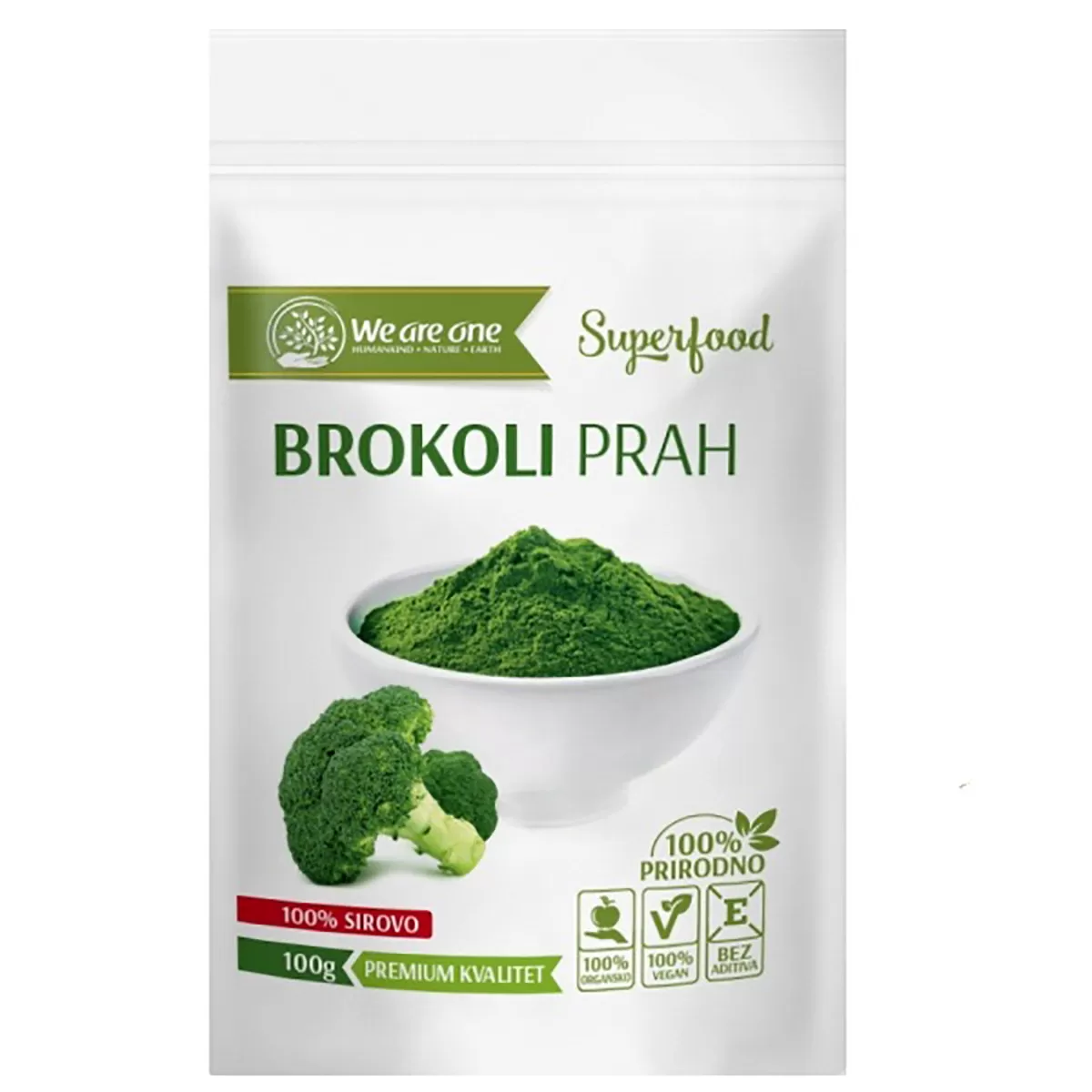 Brokoli prah sirovi, 100g 