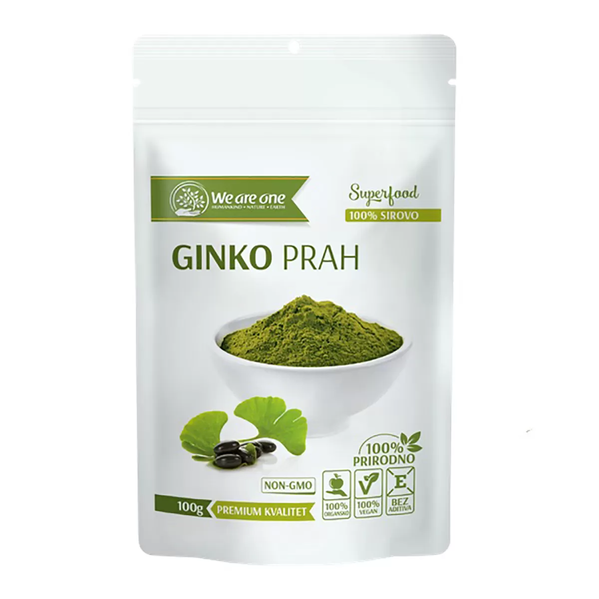 Ginko u prahu, 100g 