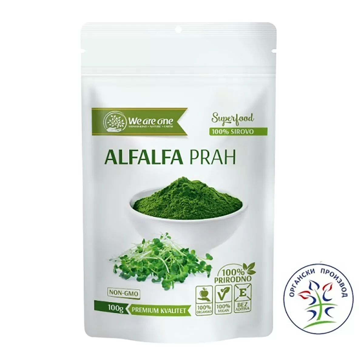 Alfa alfa prah, 100g 