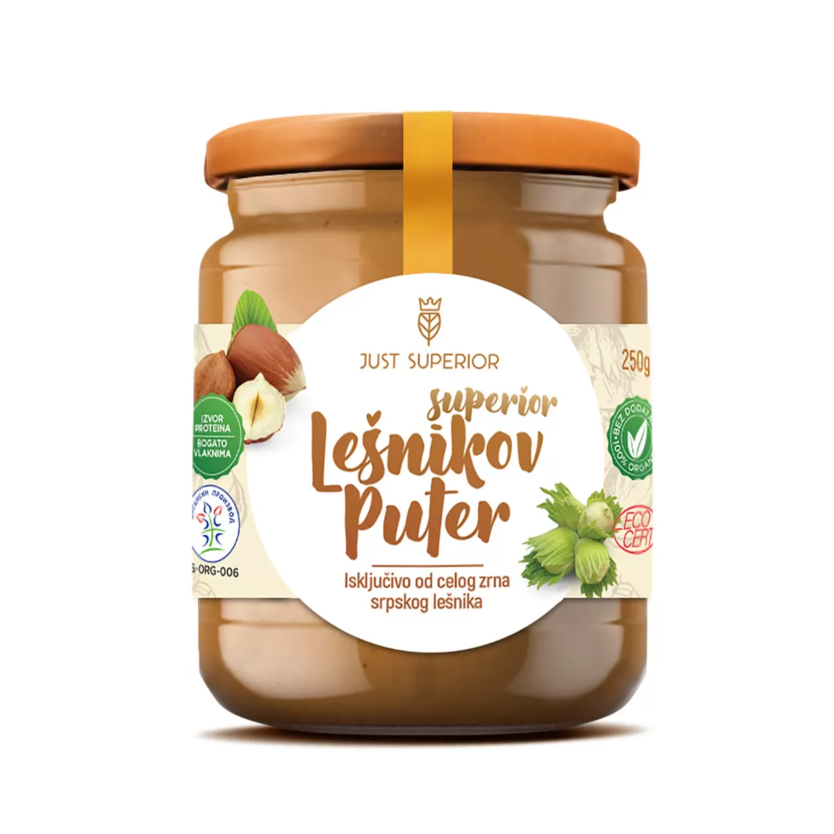 Organski lešnikov puter, 250g 