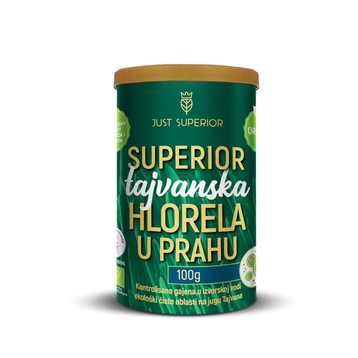 Organska tajvanska hlorela u prahu, 100g 