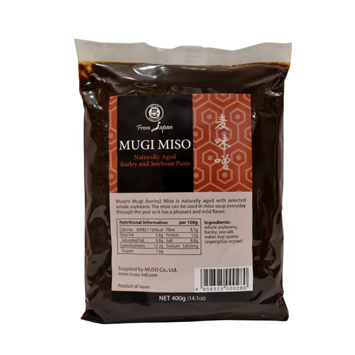 Mugi miso pasta, 400g 