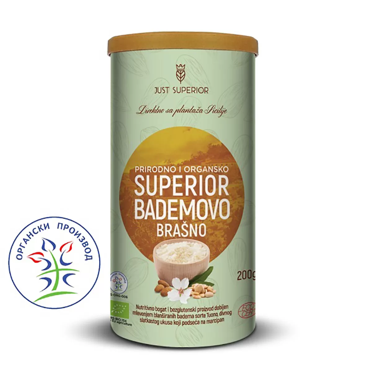 Organsko badem brašno Just superior, 200g 