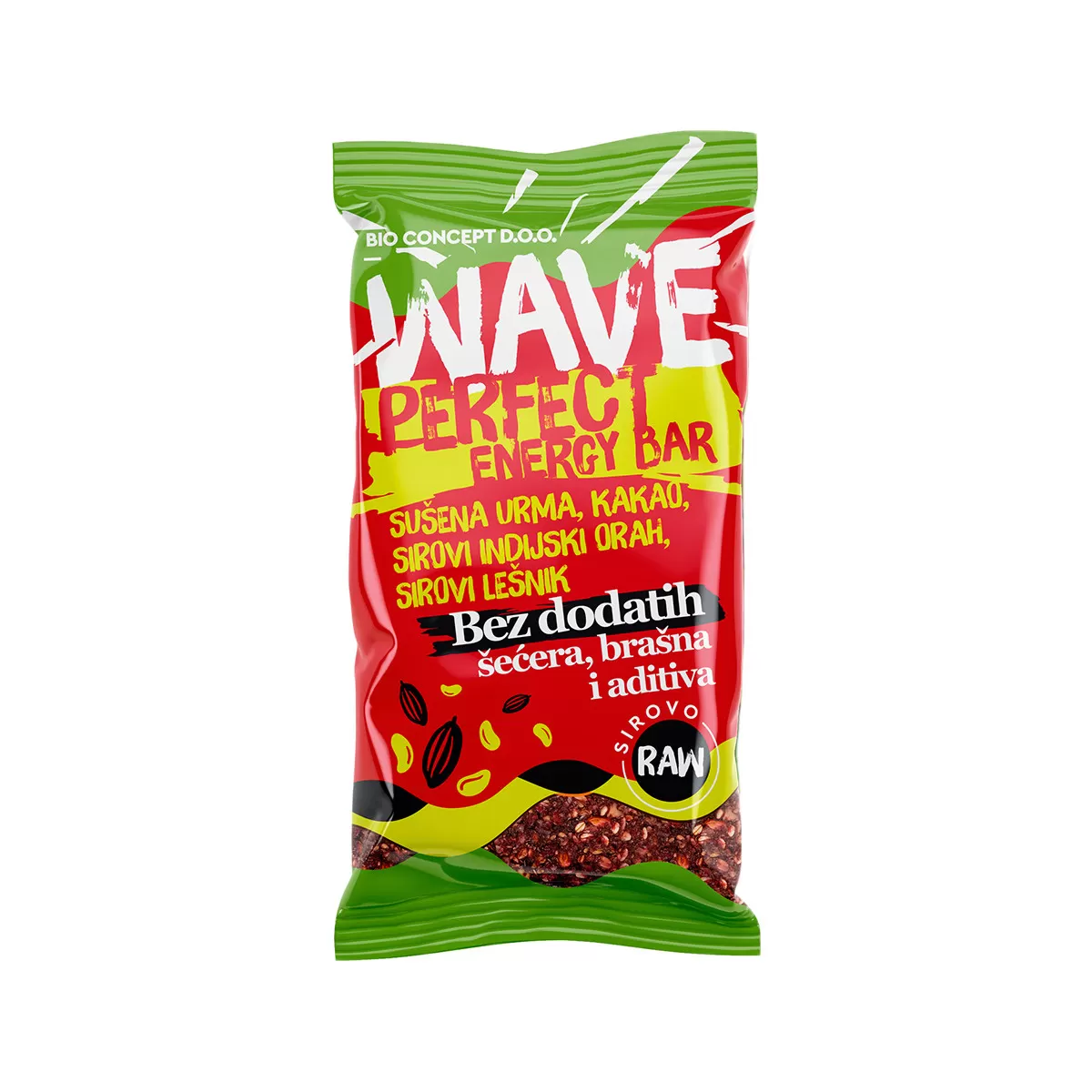 Wave Perfect energy bar - sirovo 