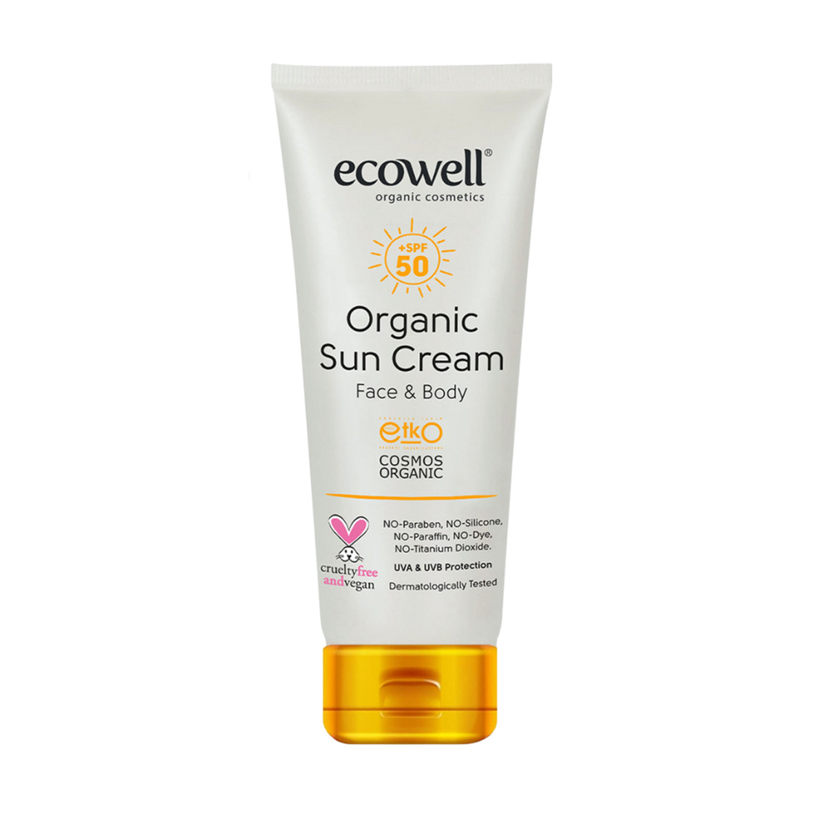 Ecowell Organska krema za sunčanje - 50 SPF 