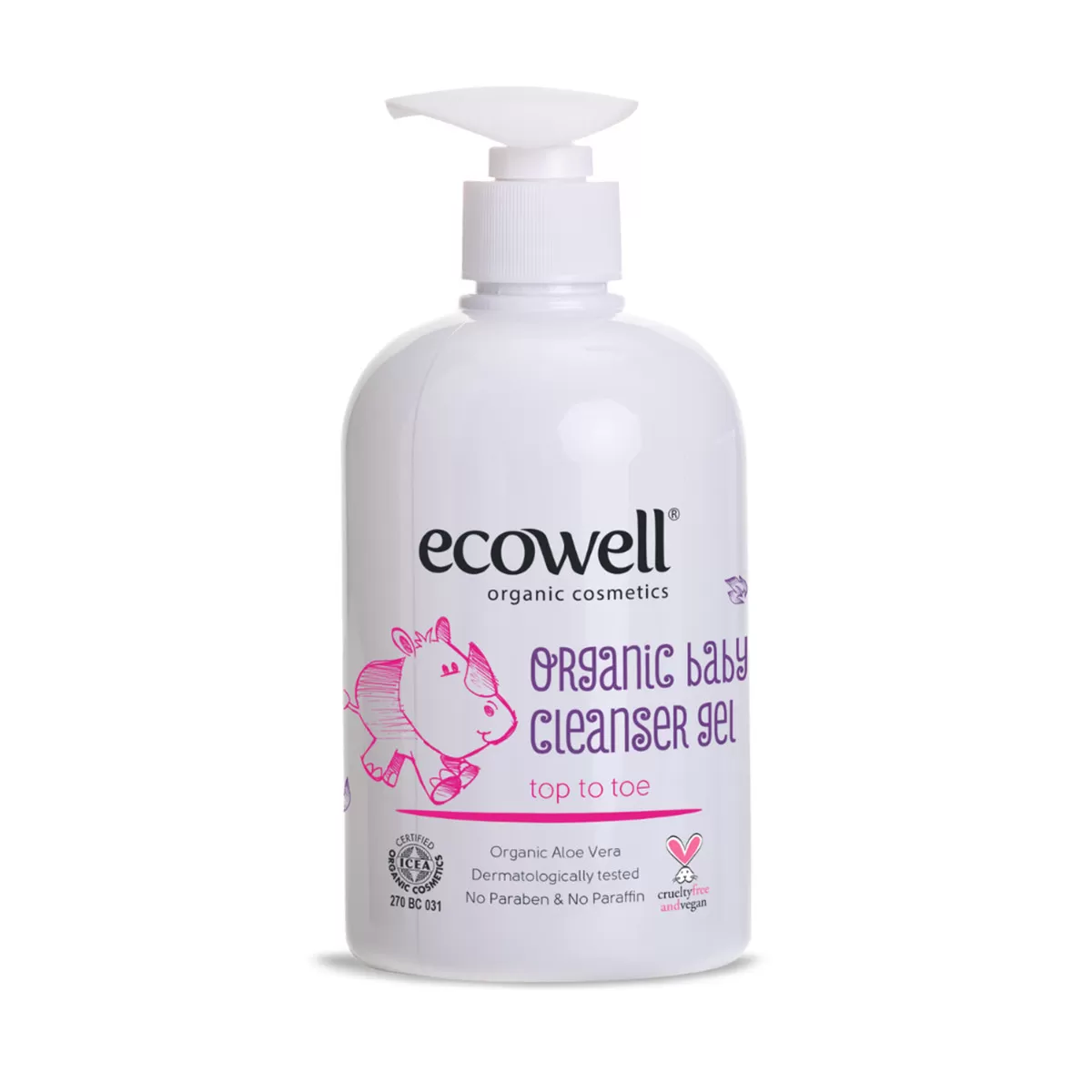 Ecowell Organski gel za čišćenje kože beba 