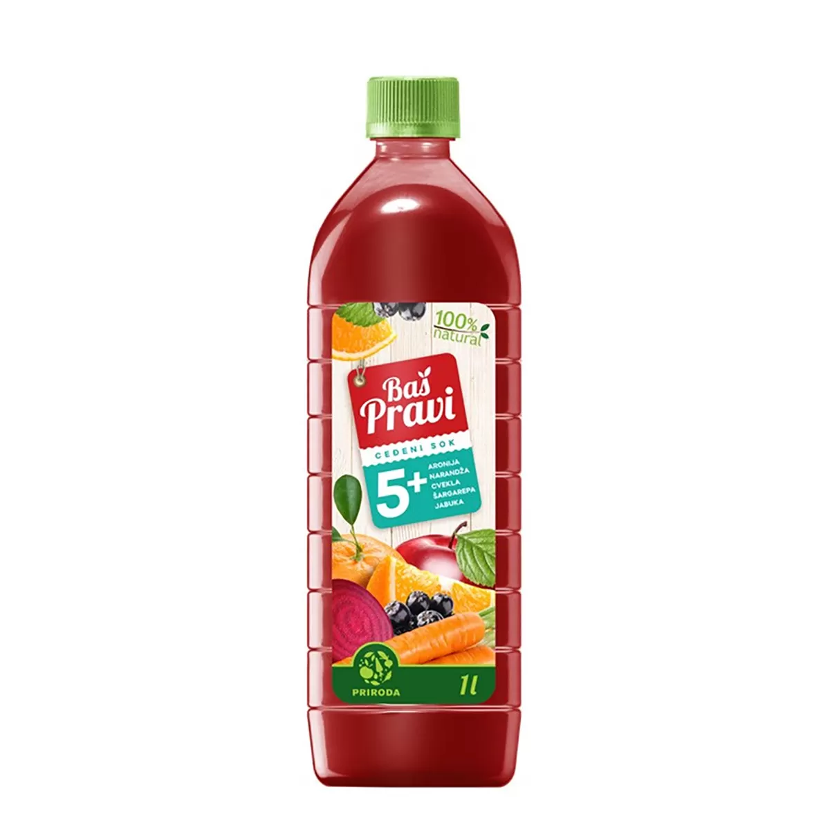 Baš pravi ceđeni multivitamin 5+ 1l 