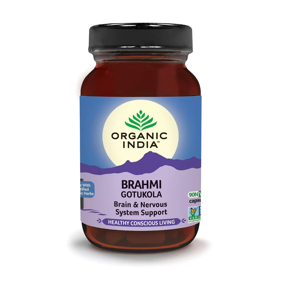 Brahmi gotu cola organic india, 90 cps 