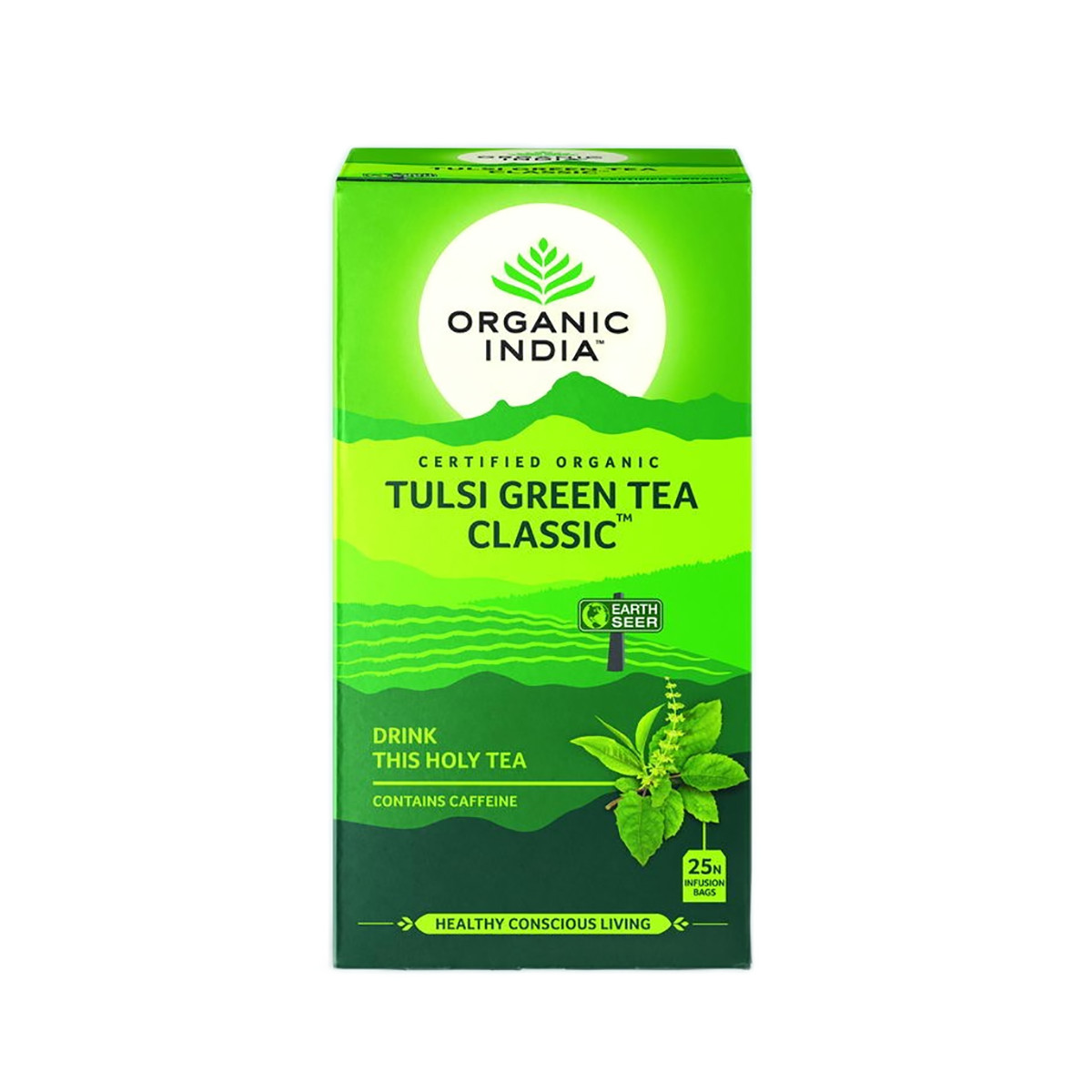 Organski Tulsi green tea u 25 kesica, 50 porcija 