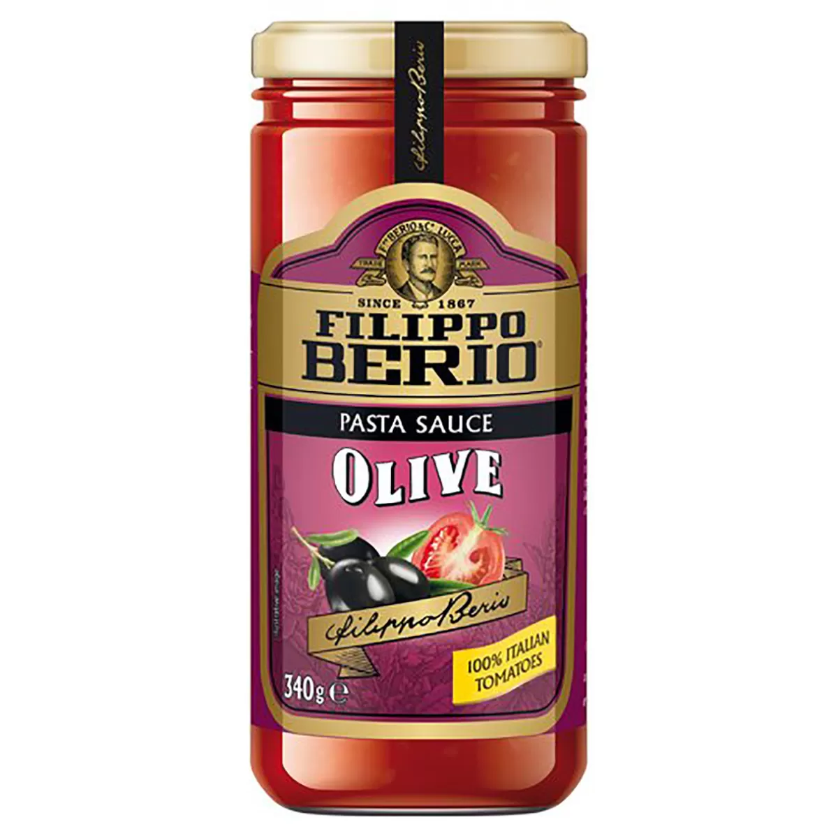 Filippo Berio paradajz pasta sa maslinama 340g 