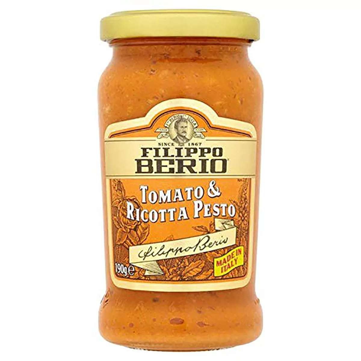 Filippo Berio Tomato ricota pesto sos 340g 