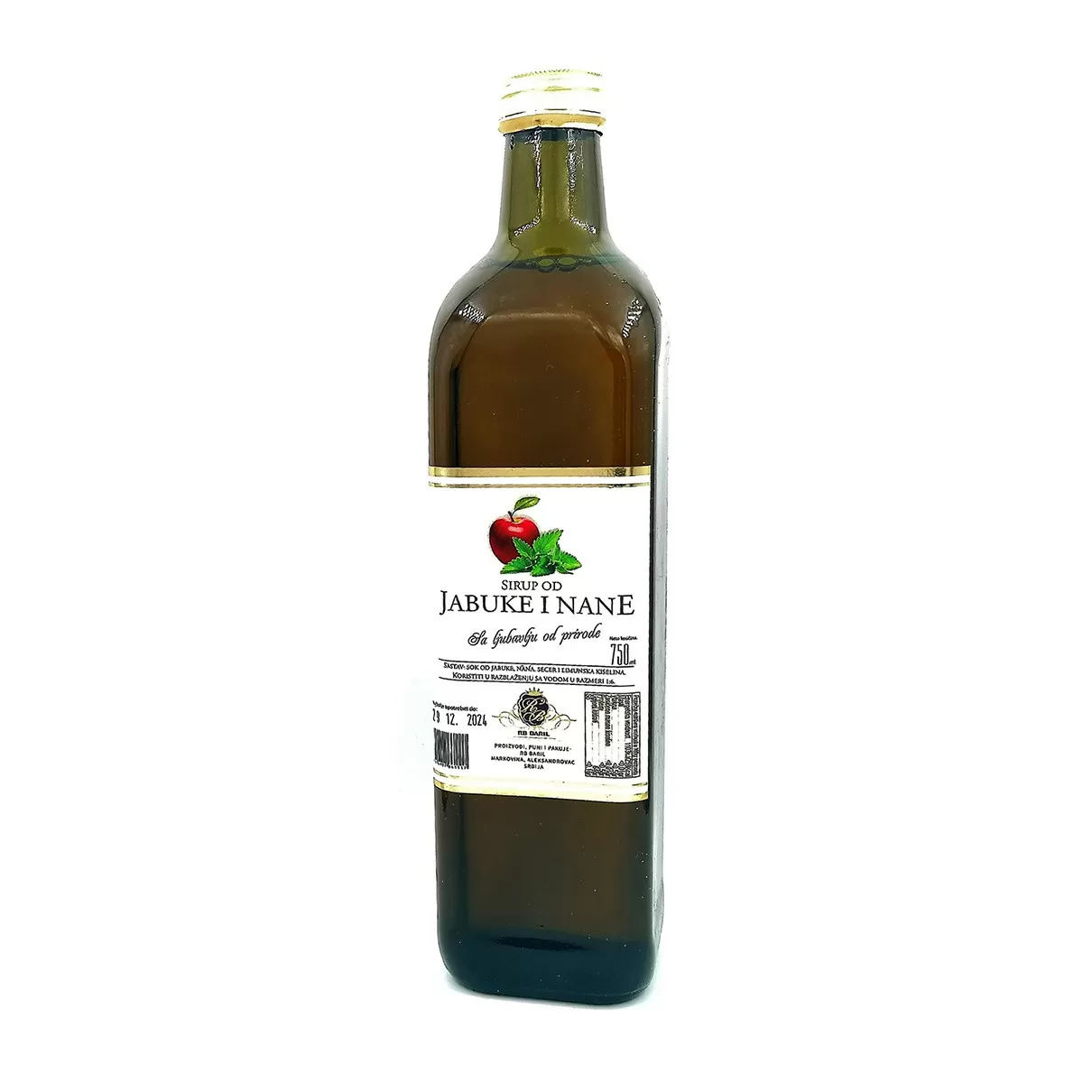 Sirup od jabuke i nane 0,75l 