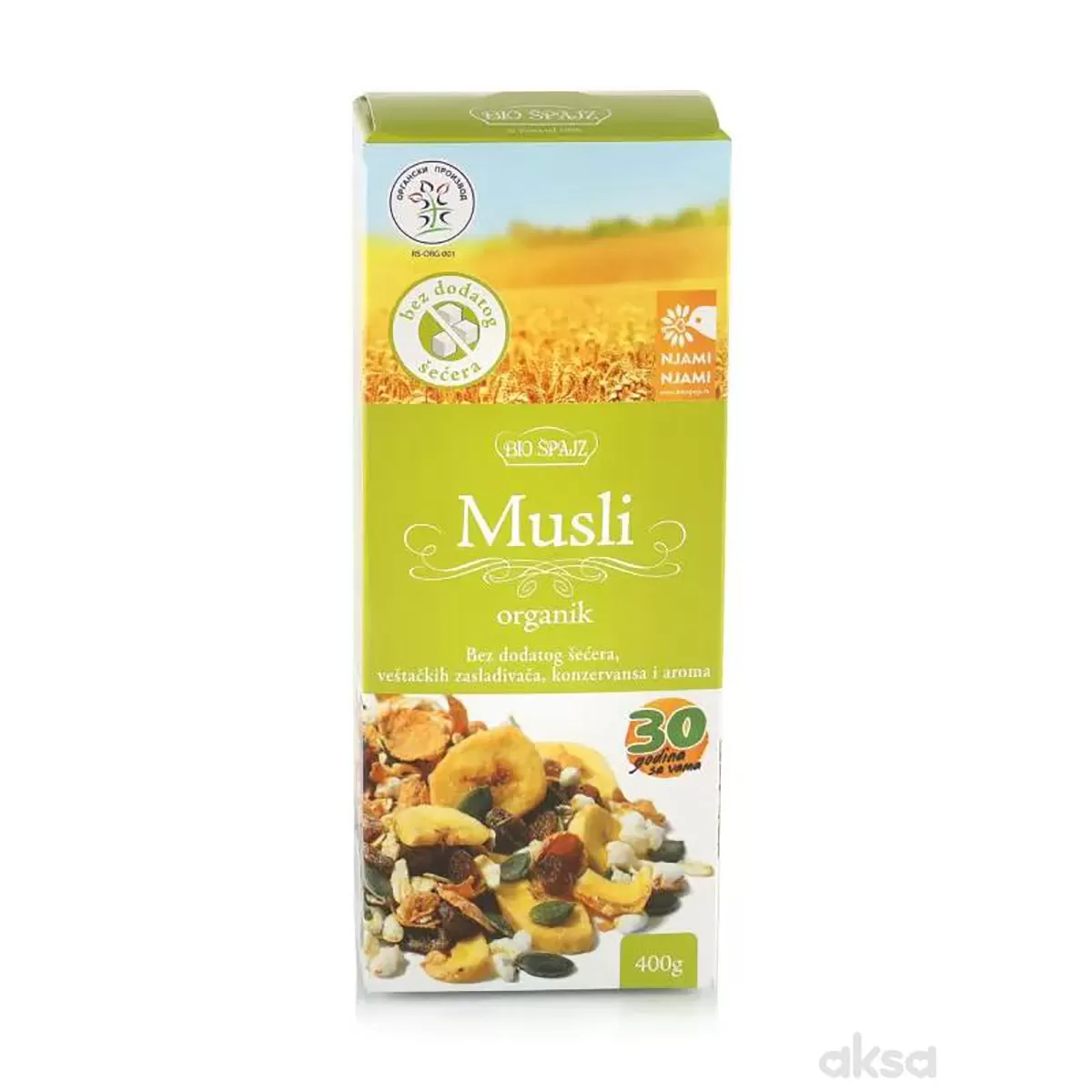 Organski musli biošpajz 400g 