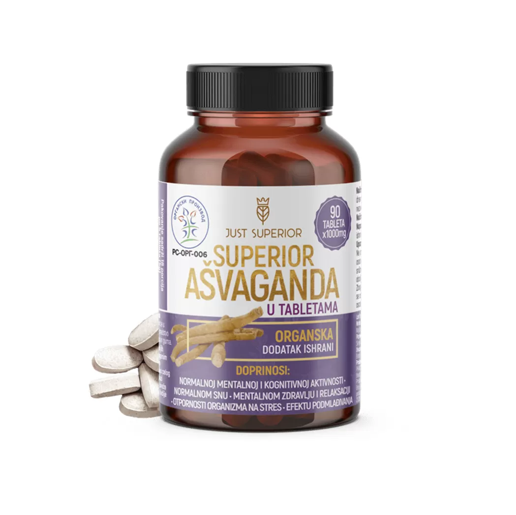 Superior ašvaganda tablete 1000mg 90 kom 