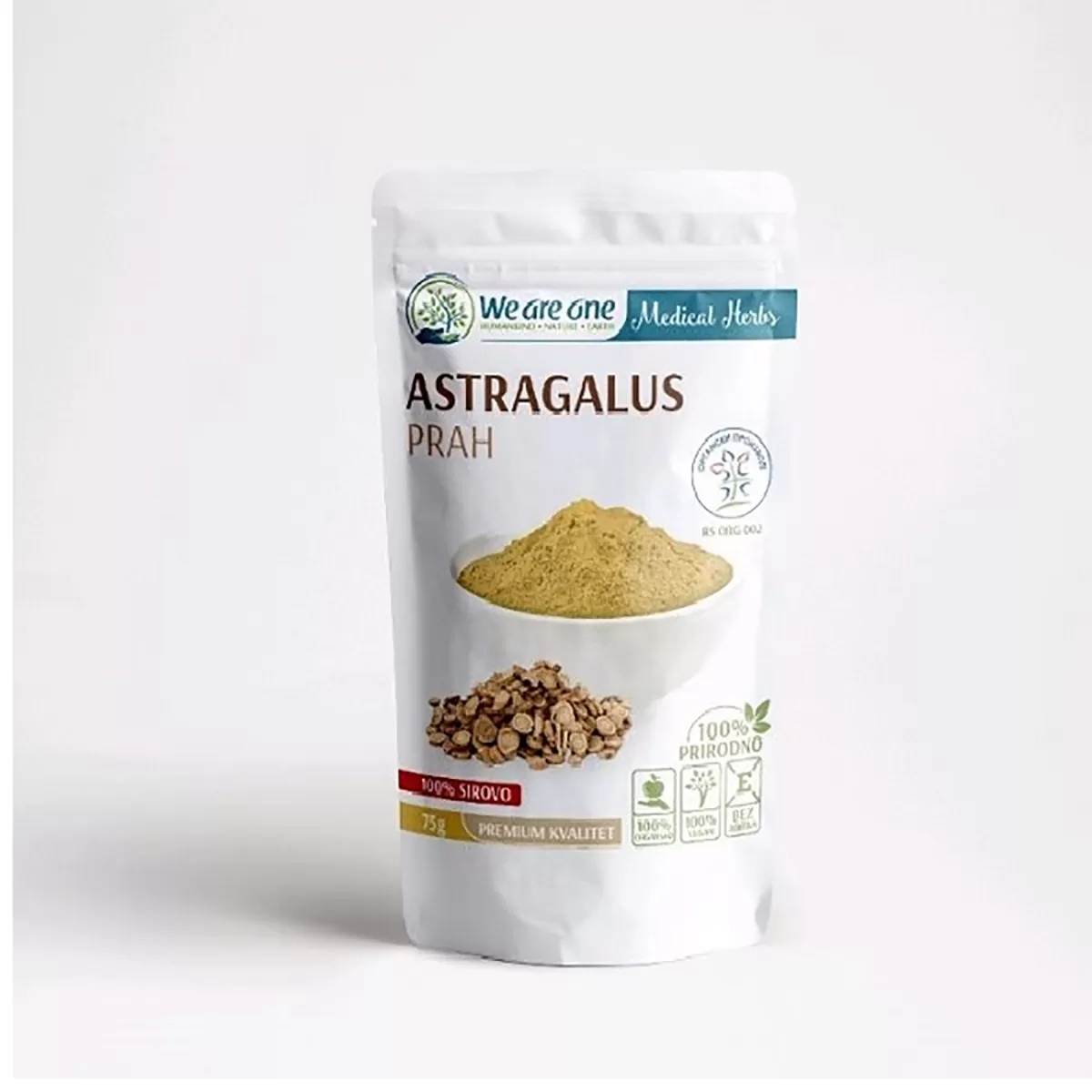 Organski astragalus u prahu 100g, wao 