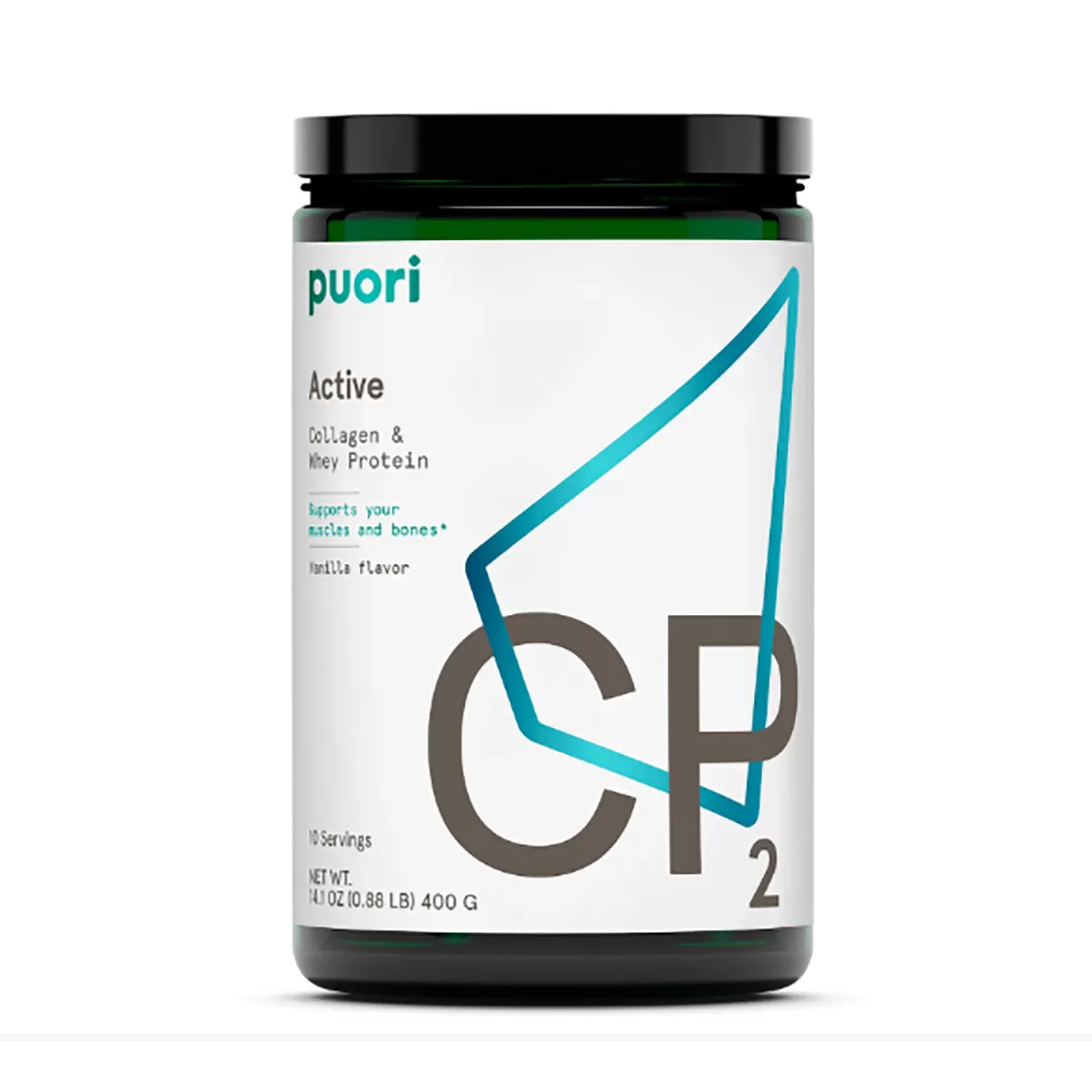 Puori CP2 active - protein surutke i kolagen u prahu, 400gr 