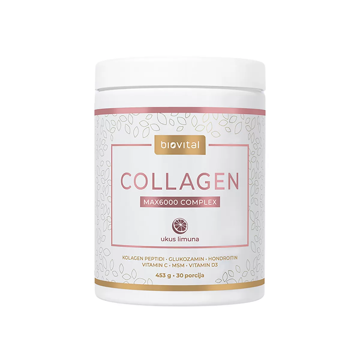 BioActive Collagen Complex, limunada, 453g, Biovital 