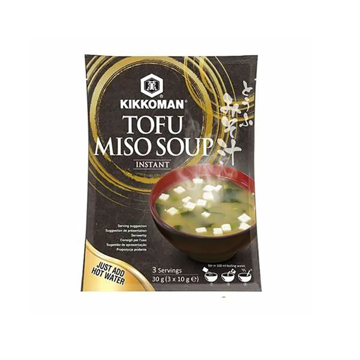Tofu miso supa, tri porcije, Kikkoman, 30g 