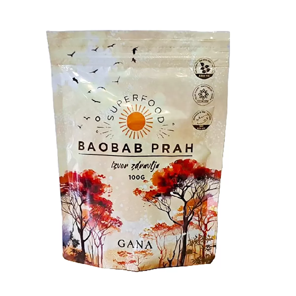 Babobab u prahu, Gana 100g 