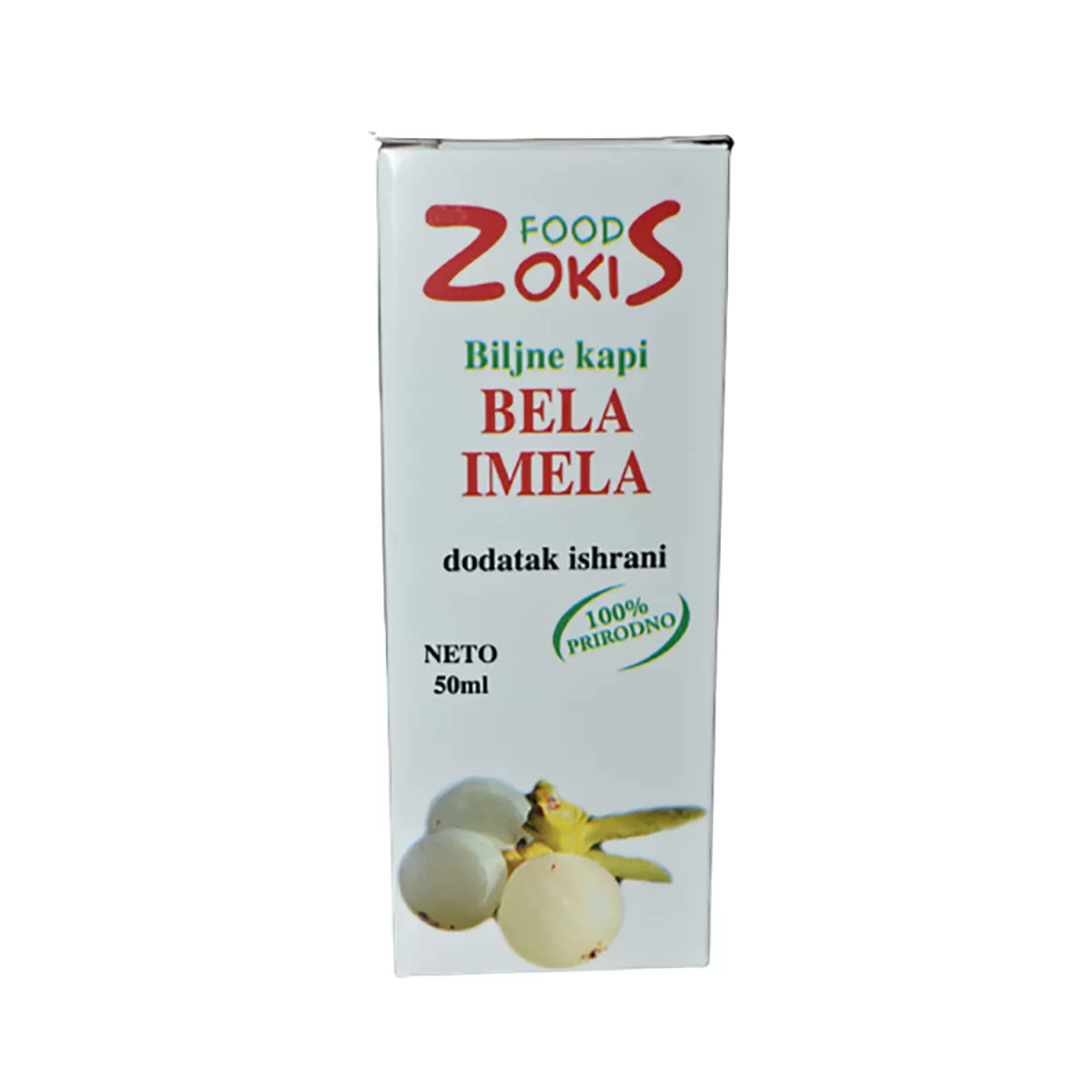 Bela imela biljne kapi zokis food 50ml 