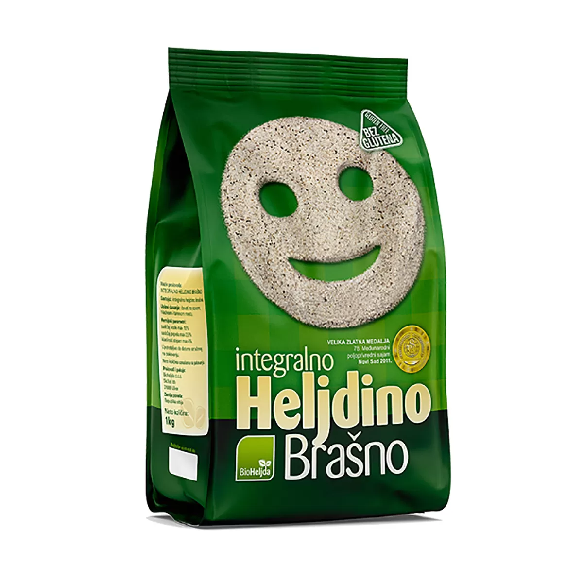 Integralno brašno od heljde bez glutena, Bioheljda 1kg 