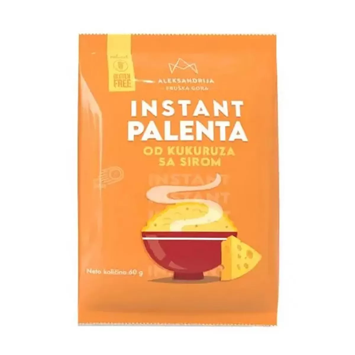 Instant palenta sa sirom bez glutena 60g Aleksandrija 