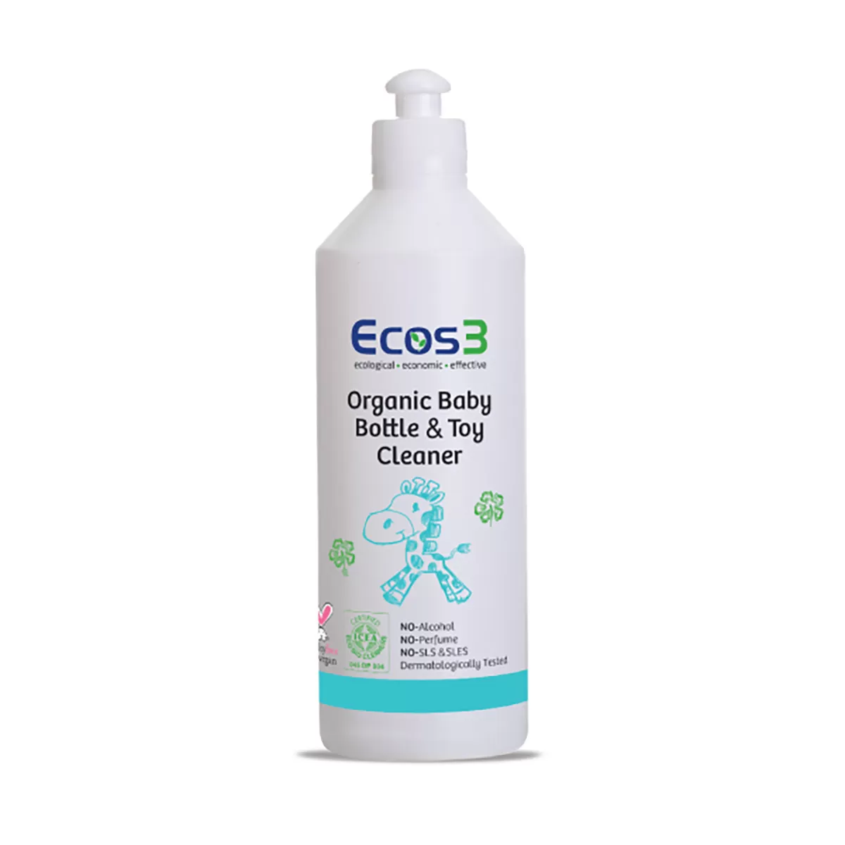 Organsko sredstvo za pranje flašica, posuđa za bebe i igračaka 500ml ecos3 