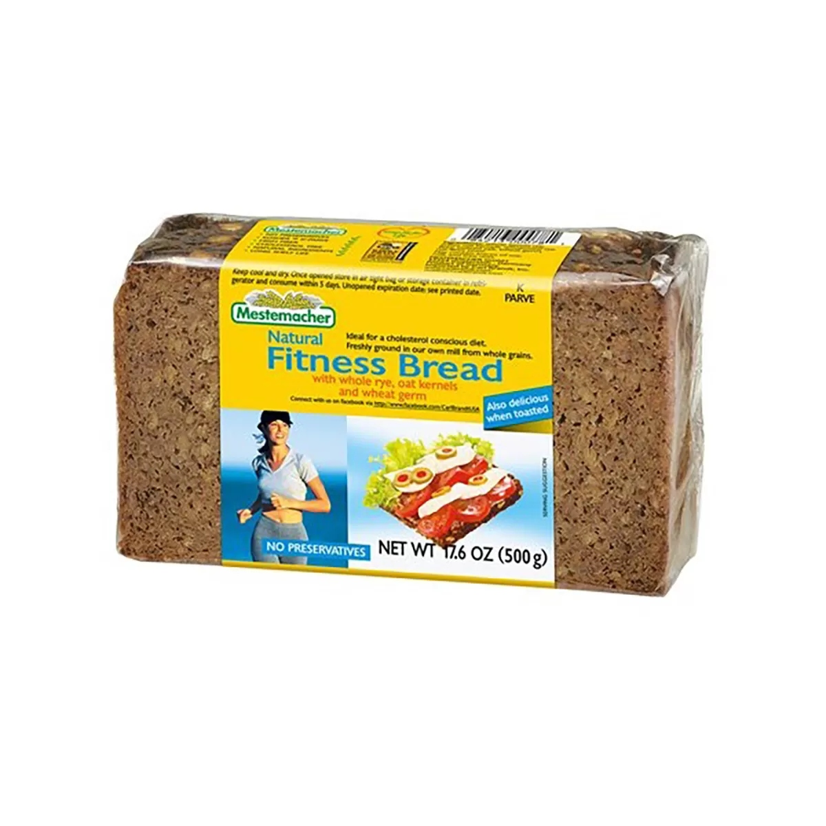 Natural Fitness bread, 500g, Mestemacher 
