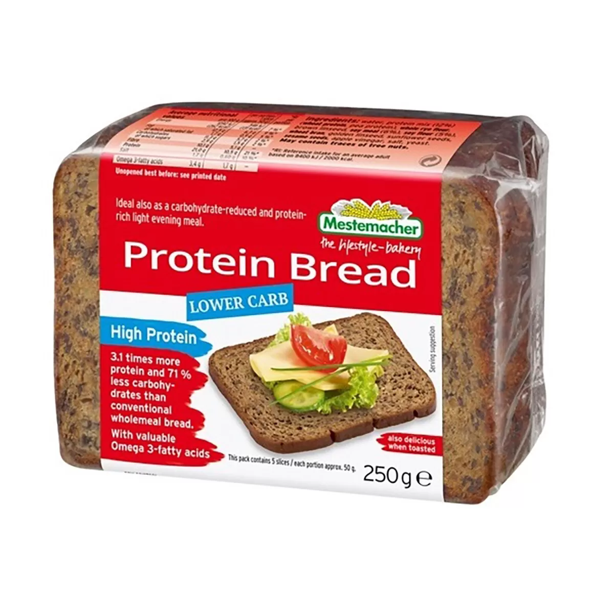 Protein bread, 250g, Mestemacher 