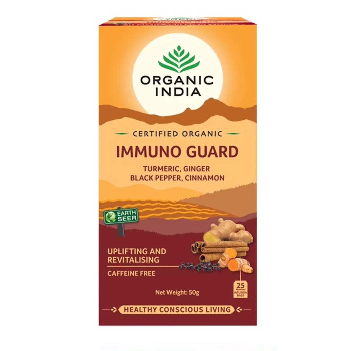 Immuno guard čaj, 25 kes, Organic India 