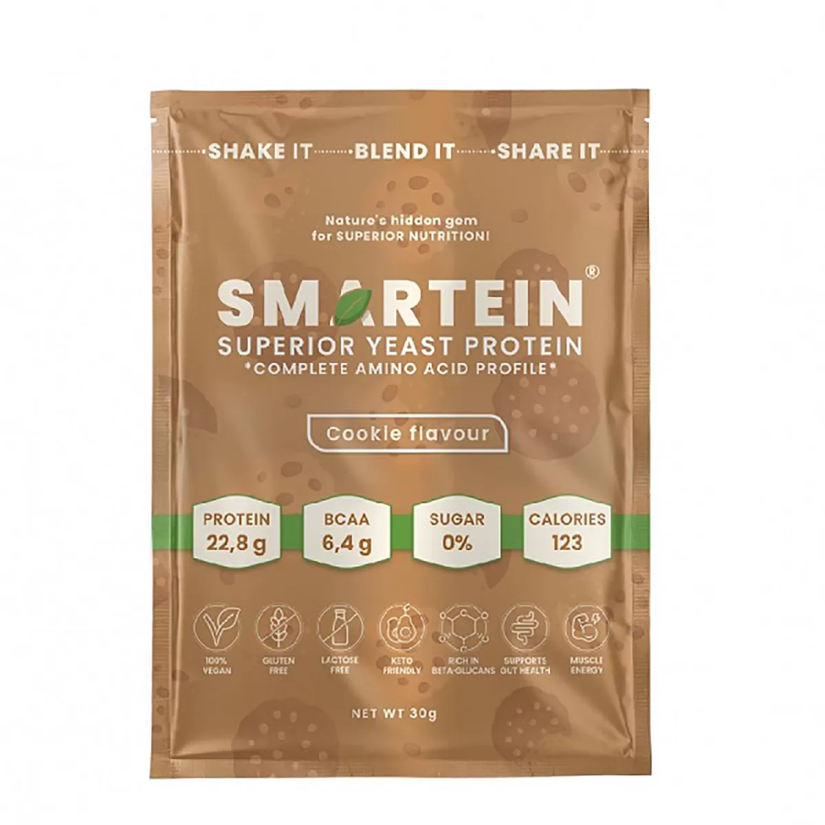 Smartein vegan protein cookies, 30g 