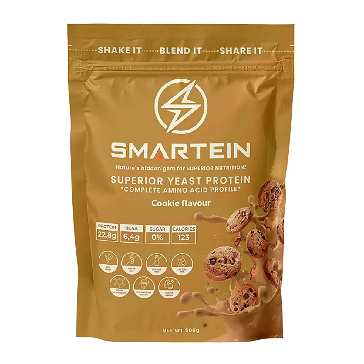 Smartein vegan protein cookies, 500g 
