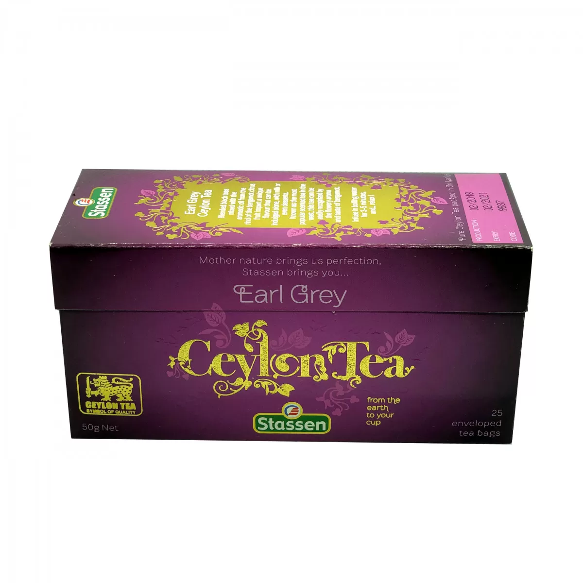 Cejlonski čaj earl grey 25 kesica, Stassen 