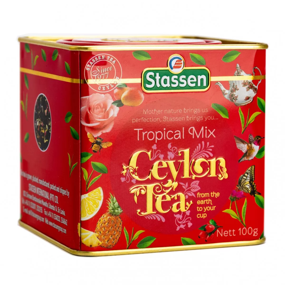 Tropical miks čaj limenka, 100g, Stassen 
