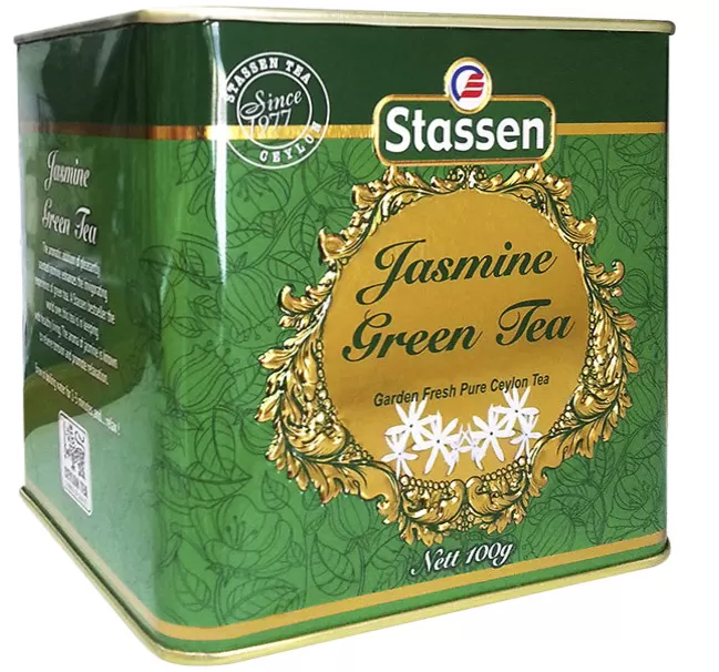 Jasmin zeleni čaj limenka, 100g, Stassen 