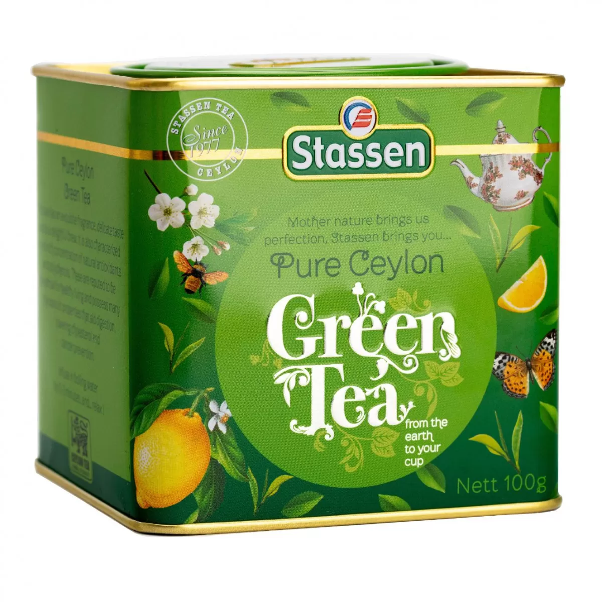Zeleni čaj limenka, 100g, Stassen 