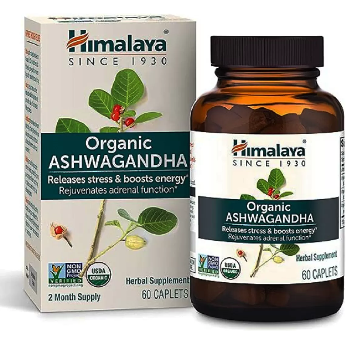 Ašvaganda organic Himalaya 60 kapleta 