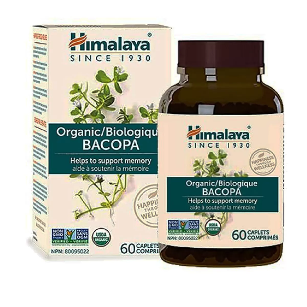 Brahmi bacopa organic Himalaya 60 cps 