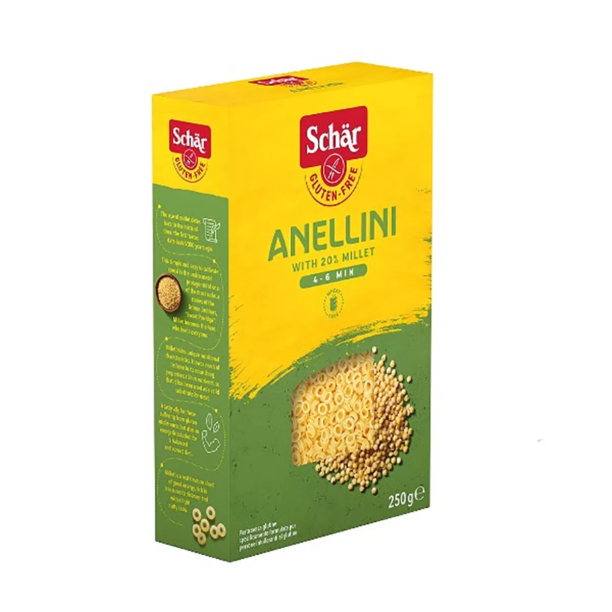 Anellini testenina sa prosom bez glutena, Schar 250g 
