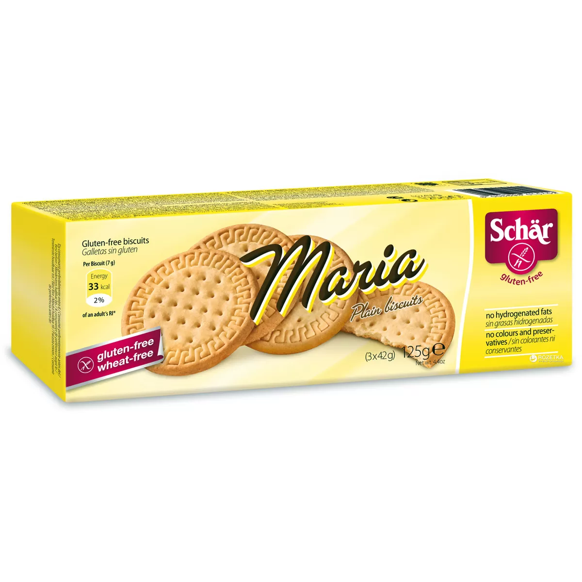 Bezglutenski biskvit Maria Plain 125g 